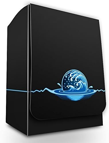 Max-Pro 1 ICONIC ELEMENTAL Water Symbol BLUE Island DECK BOX (fits MTG Mana Cards)