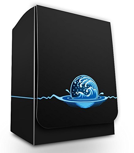 Amazon.com: Max-Pro 1 ICONIC ELEMENTAL Water Symbol BLUE Island DECK BOX  (fits MTG Mana Cards) : Toys & Games