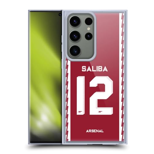 Funda de Gel Samsung Galaxy S23 Ultra Arsenal FC William Saliba Head Case Designs