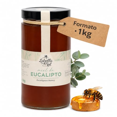 Miel d'eucalyptus pur 1kg L'Abella Mel miel d'abeille naturel et artisanal
