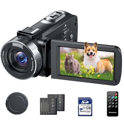 FIREFOTO Videocamera 4K, 42MP Vlog Camera con Zoom Digitale...