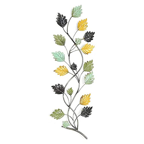 Wandskulptur, Dekoration, Metall, Wandkunst, kreative handgefertigte Blätter, Metall-Wanddekoration, Metall-Wandskulptur, natürliche Heimdekorationen für Zuhause, Büro, Wohnzimmer, Badezimmer, Garten Cover
