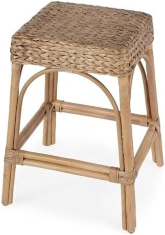Butler Specialty Company Robias 24.5" Rectangular Rattan Counter Stool - Natural