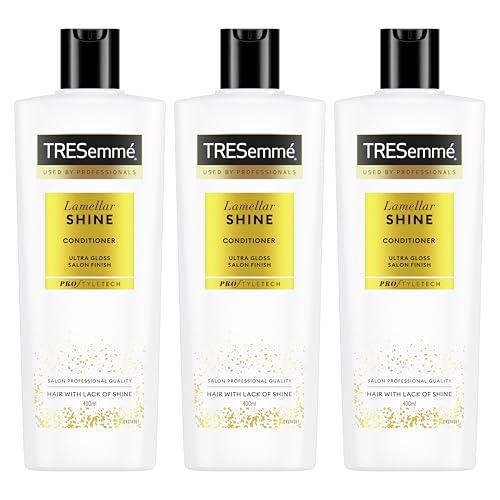 TRESemmé Balsamo Lamellar Shine prodotto per la cura dei capelli per capelli setosi con tecnologia Lamellar 3 x 400 ml