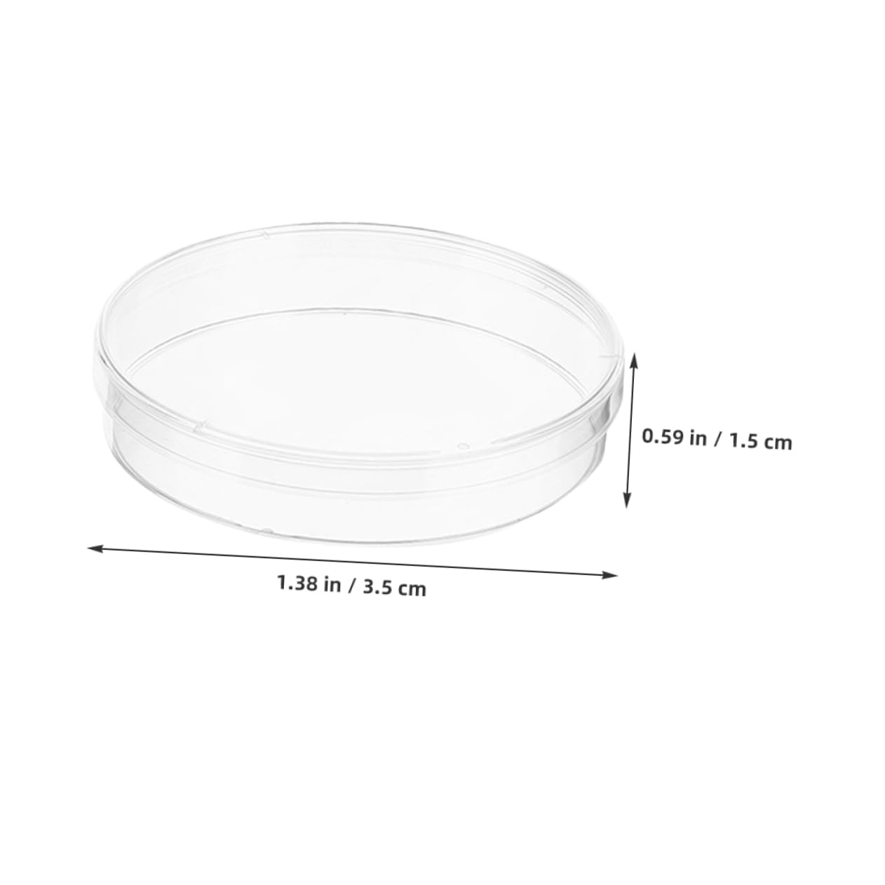CIYODO Essential 20pcs Plastic Petri Dishes Lids for Cell Culture Tissue Engineering