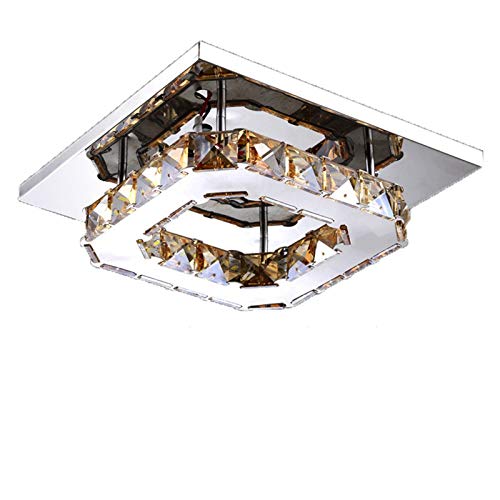 Mu Peng Lampadario, Illuminazione Moderna Lampada da soffitto a LED in Cristallo Lampadario da soffitto for Camera da Letto Lampadario da soffitto for Interni dimmerabile Tricolore(B)