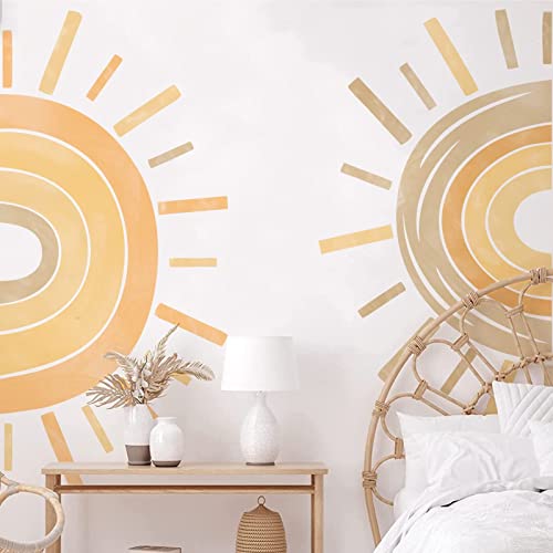 Vinilo Decorativo Sol Medio para Pared 35.4x15.7 in miniatura 1