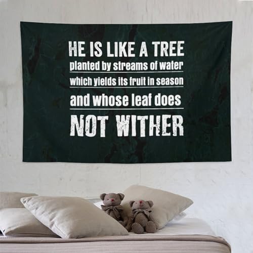 Tapiz textil con refranes en inglés y temática de naturaleza para decoración del hogar 7