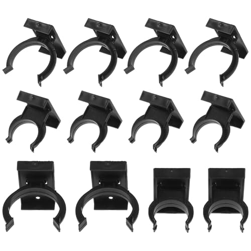 Clips para zócalo de cocina COLLBATH con función de elevación de plástico negro, 20 unidades 2
