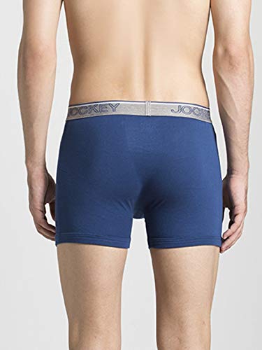 Image of Jockey 8009 Men's Super Combed Cotton Rib Solid Boxer Brief with Ultrasoft Waistband (Pack of 2)