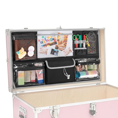 PGmoon 30 L X 17.5 W Camp Trunk Lid Organizer for Summer Camp College Travel Storage with Multiple Pockets (Bag Only)