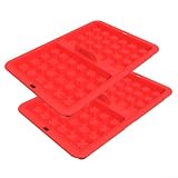 pour accessoire Gaufres Silicone Résistant Chaleur 230°C pour(red)