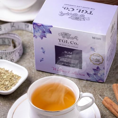 Image of TGL Co.Slim Line Green Tea Infusion (16 Tea Bags)|Rich in Anti Oxidant | Refreshing | No Artificial flavor | Improve Digestion