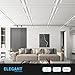 Art3d 12-Pack Drop Ceiling Tiles 2x4 Ft, PVC Decorative Ceiling Covering Panels for Basement Kitchen Bathroom, 24x48 Inch, Cover 96 Sq. Ft, Smooth White