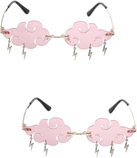 2 Pares De Óculos De Sol De Nuvem Para Mulheres Óculos De Sol Divertidos Óculos De Sol De Nuvem Com Parafusos Óculos De Nuvem Óculos De Discoteca Óculos De Sol De Festa Óculos De