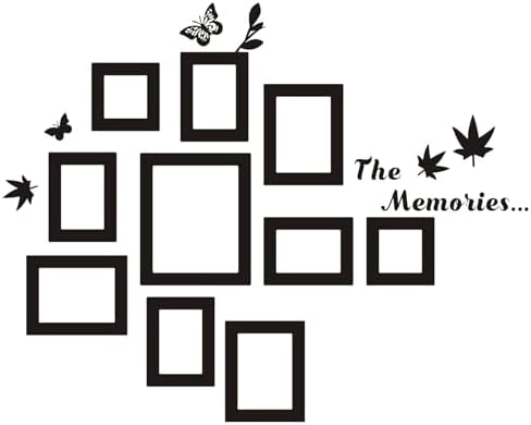Amazon.com: 10 Pcs Picture Frames Wall Decal The Memories Vinyl ...