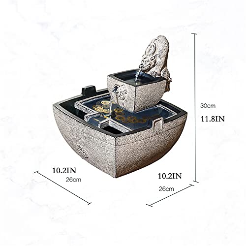 Fuente de agua decorativas afortunadas de interior de mesa y dormitorio 3