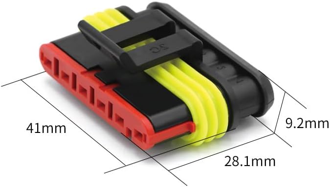 43 Sets 1.5 Series 1/2/3/4/5/6P Waterproof Car Wire Connector Automotive Xenon Lamp Auto Part Male Female(1 Box)