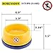 4UtoShop DYL No Ant Pet Bowl SizeM/L (8oz/24Oz) Plastic with Non-Skid Rubber and Unique Design Moat Suitable for Puppy Small Sized Dogs and Cats (L, Yellow)
