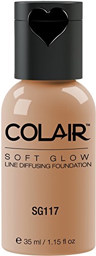 Dinair Airbrush Makeup Foundation | Natural Beige Sg117 | Soft Glow: Matte Finish | Size 1.15 oz.