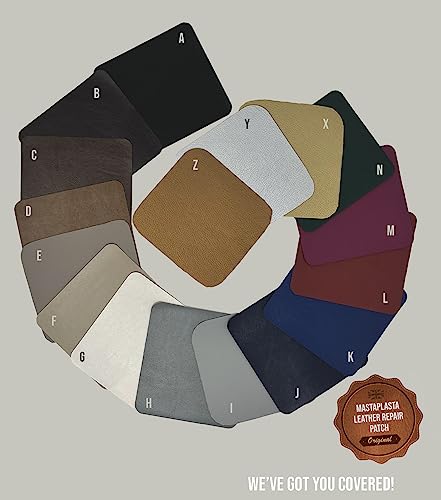 MastaPlasta Self-Adhesive Premium Leather Repair Patch - Black Pirate 5cm x 5cm (2in x 2in). Your Instant Stick-On Repair and Decoration for Sofas, Car Seats, Handbags, Jackets & Crafting