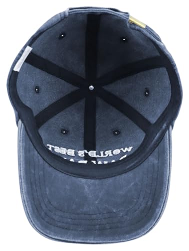Image of World's Best Paw Paw Papa Uncle Hat for Grandpa Dad Men, Funny Adjustable Cotton Embroidered Grandfather Father Baseball Cap