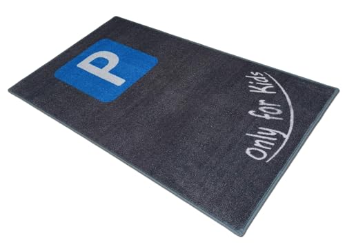 Mat-Master - Mat-Master Dirt Mat for Prams & Buggies/Washable Functional Rug - Protects The Floor/Highly Absorbent Microfibre/Practical Accessories/67 x 110 cm (Grey - "Only for Kids")