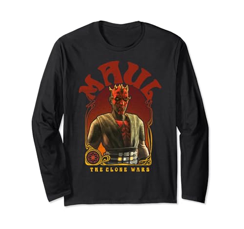 T-shirt Star Wars manches longues Maul parfait pour les soirées streaming et conventions