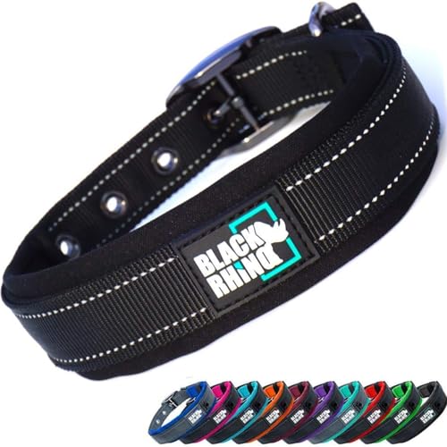 Black Rhino Neoprene Dog Collar