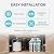 NU Aqua 7-Stage Pump Under Sink Reverse Osmosis Water Filter System + 1 Year Replacement Membrane Filter Set + Ice Maker & Refrigerator Connection - RO Filtration - Faucet & Tank - 100GPD Undersink