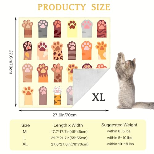 Image of Cat Wrap for Cutting Nails, Self-Adhesive Cat Wrap, Cat Restraint for Nail Clipping, Anti-Scratch Cat Grooming Wrap for Medicine, Nail Clipping, Teeth Brushing, Ear Cleaning