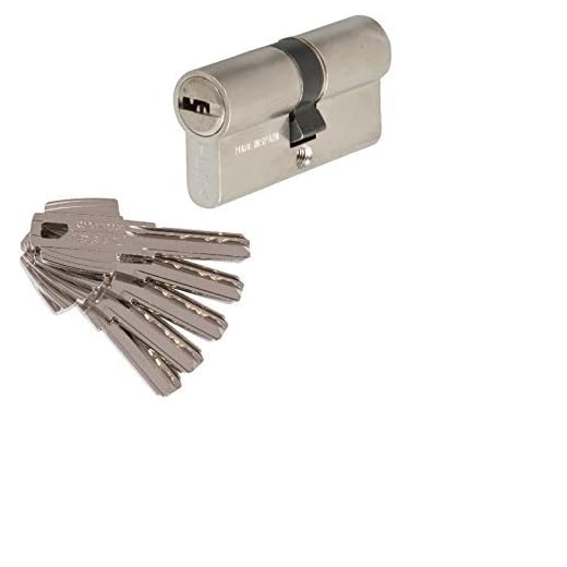 Tesa Assa Abloy M6503030N Serie T60 Cilindro de Seguridad, Niquelado Leva Corta, 6 x 3 x 3 cm