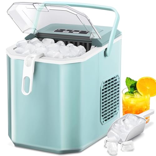 Máquina de hielo 26.5lbs por día verde