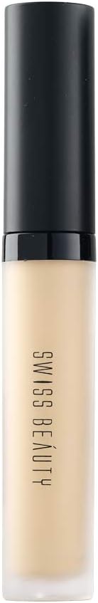 Swiss Beauty Liquid Light Weight Concealer With Full Coverage |Easily Blendable Concealer For Face Makeup With Matte Finish | Shade- Light - Moyen, 6g