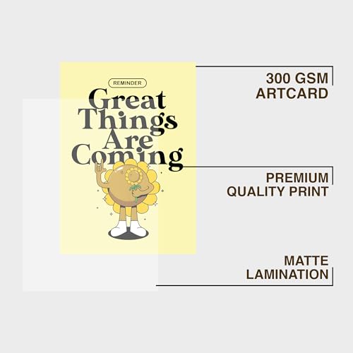 Image of CodersParadise inchGreat Things Are Coming Framed Wall Poster(12x18 Inch)|Motivational Quote Wall Art| Success Mindset & Positive Thinking Decor|Ready-to-Hang Frame for Office, Workspace, Bedroom & Home