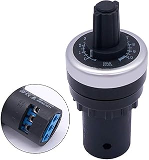 Taiss/1pcs LA42DWQ-22 22mm 5K Governor Rotary Potentiometer Inverter Converter Resistance Variable Speed Drive Potentiometer 5K
