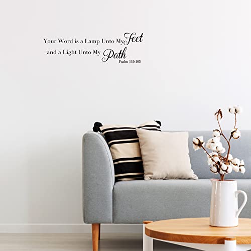 BBTO Bible Verse Wall Stickers Inspirational Quote Wall Decals Religious Motivational Scripture Sticker Peel and Stick for Bedroom Living Room Office Bathroom(Be Still)