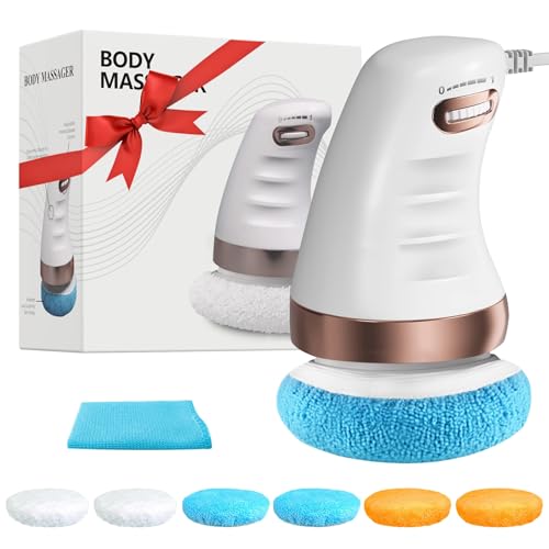 Electric Body Sculpting Machine - Handheld Body Contouring Machine for Toning, Electric Handheld Cellulite Massager with 6 Washable Pads.