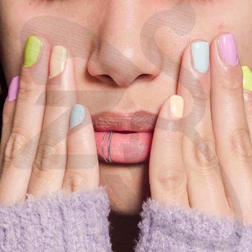 ZS Stainless Steel Fake Lip Ring Vampire Teeth Ring, Adjustable Fake Lip Piercing Non-Piercing Lip Cuff Ear Cuff Earrings Fake Septum Nose Piercing Jewelry For Women Men2