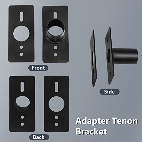 Dardoo Slip Fitter Adaptor 10-Pack Tenon Adapter Transform The Slip Fitter Into Arm Mounting Tenon Adapter For Outdoor Flood Lights, Parking Lot Lights, Shoebox Light Fixture #TOP2