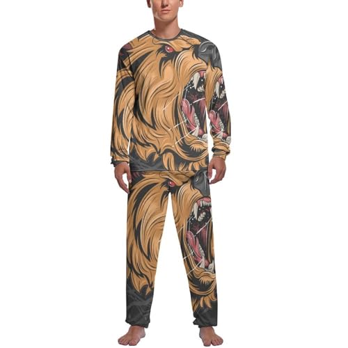 Pyjama homme manche longue et pantalon anti-froid pour un sommeil réparateur et sans gêne