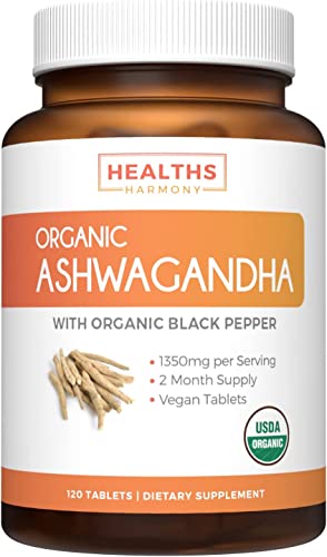 Save $4 (10% Off) - Revive & Thrive Pack - Thyroid Support With Iodine (Non-Gmo) Improve Energy (120 Capsules) & Organic Ashwagandha With 1350Mg Ashwaganda Root Powder Per Serve (120 Veg Capsules) #TOP2
