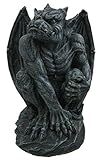 Poised Protector Winged Gargoyle Statue Guardian