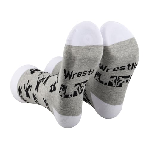 AATOP Funny Wrestling Socks - 1 Pair, Coach Gift, Cotton, Wrestling Life 2 UK AATOP Funny Wrestling Socks - 1 Pair, Coach Gift, Cotton, Wrestling Life 2 UK