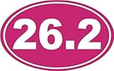 Full Marathon 26.2 Car Decal Window Sticker PINK