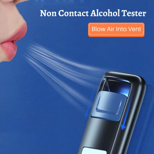Image of E-60 Non-Contact Alcohol Breath Analyzer with LCD Display, Type-C Charging, 10-Second Rapid Results, Alcohol Measuring Device for Personal & Organizations, Drunk and Drive Testing Machine