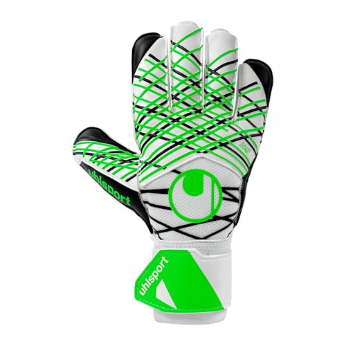 Gants de gardien de but de foot uhlsport Soft Advanced 2025 blanc noir vert