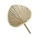 Yajexun Eventail Tissé Ventilateur Fait Main De Feuille De Palmier, Eventail Manuel en Bamboo Naturel, Ventilateur Pliable À Main pour Mariage Décoration Cosplay Fête Théâtre, 35 X 45 Cm