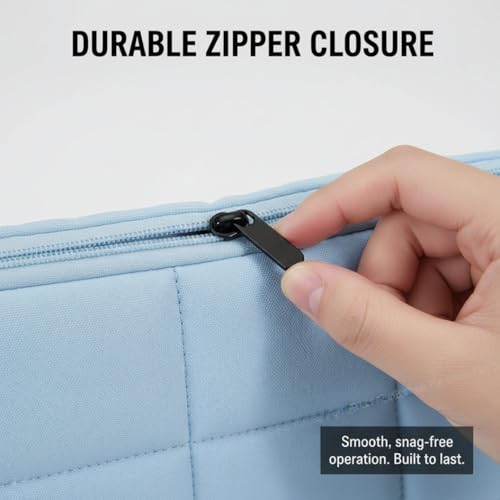 Image of FunBlast Padded Laptop Cover Bag - Laptop Sleeve Bag, Multifunctional Shockproof, Waterproof Laptop Case, 14 Inches Business Bags for Business, Travel, College (SkyBlue)