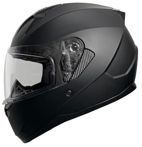 Rallox Helmets Integralhelm 051-1 schwarz/matt Rallox Motorrad Roller Sturz Helm (XS, S, M, L, XL) Größe XL